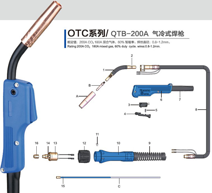 QTB-200D焊槍